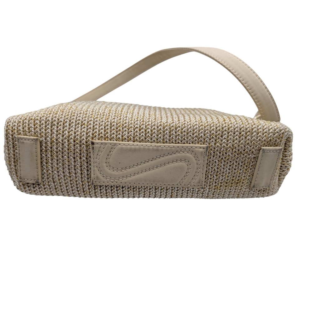 The Sak Shoulder Bag Cream Gold Metallic Crochet Woven Boho - Medium - Picture 5 of 15